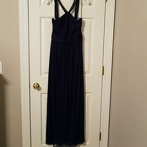 David's bridal bridesmaid dress Marine color